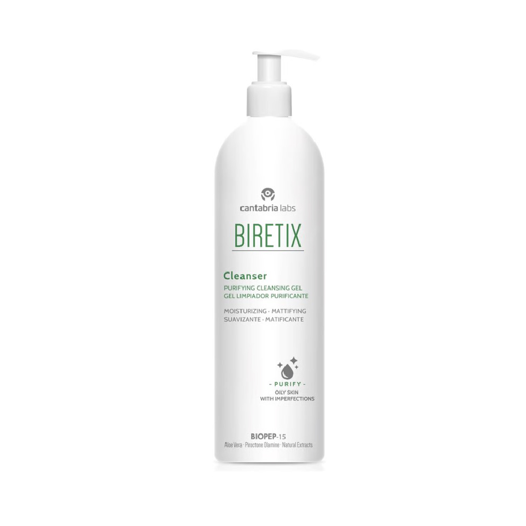 Biretix, Cleanser, Deep cleansing facial wash for acne-prone skin, 400ml