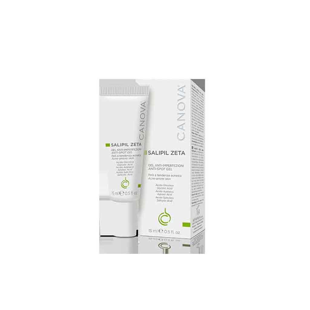 Canova, Salipil Zeta Anti-Spot Gel, Targeted treatment gel for acne and blemishes, 15ml