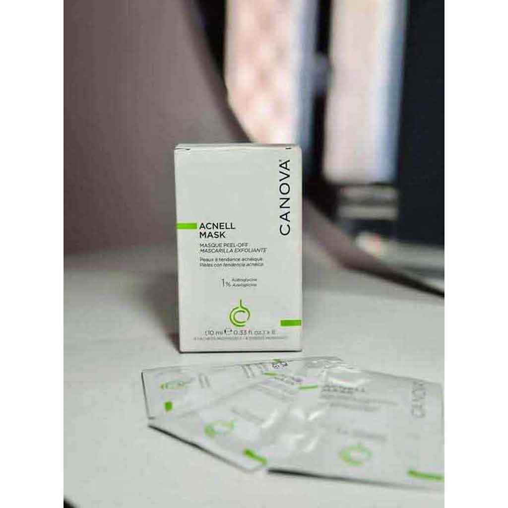 Canova, Acnell Peel-Off Mask, Clarifying peel-off mask for acne-prone skin, 10ml