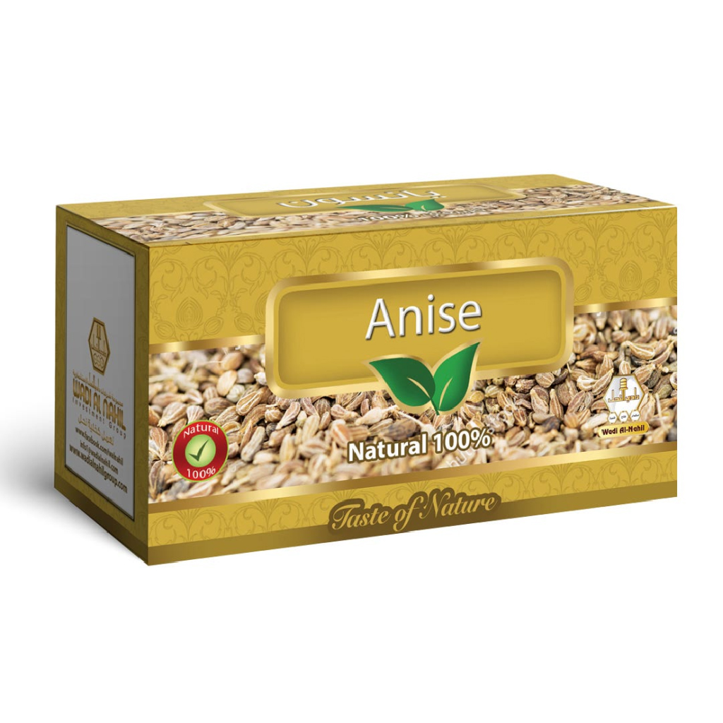 Wadi Alnahil, Anise Tea, Aromatic anise seed herbal tea bags, 30 bags