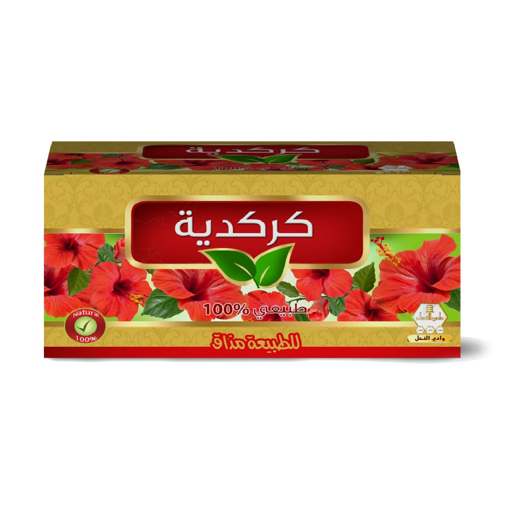 Wadi Alnahil, Hibiscus Tea, Tart and floral hibiscus herbal tea bags, 60g