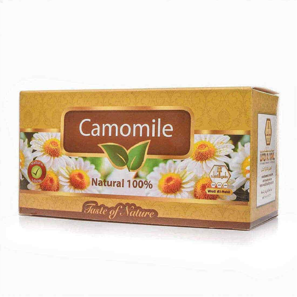 Wadi Alnahil, Camomile Tea Bags, Soothing herbal camomile tea, 30 bags (60g)