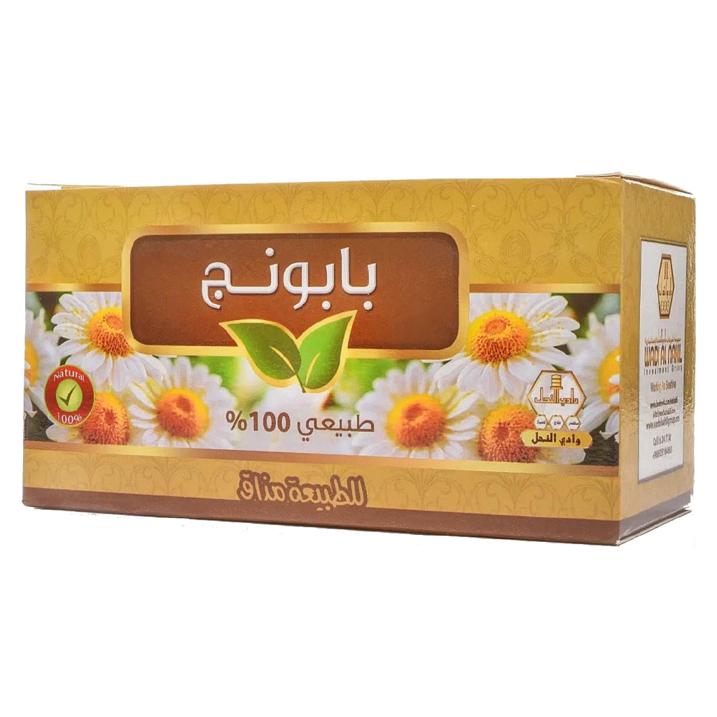 Wadi Alnahil, Camomile Tea Bags, Soothing herbal camomile tea, 30 bags (60g)