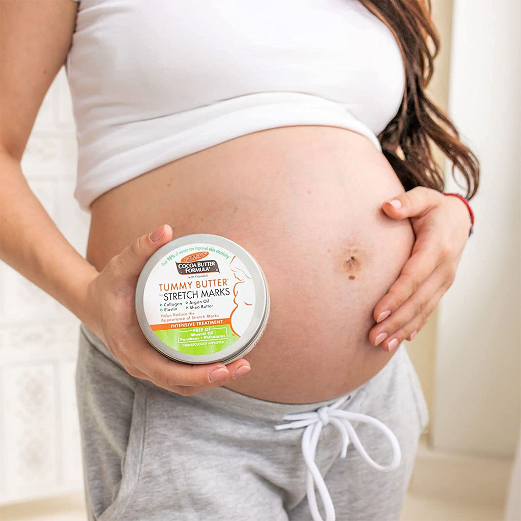 Palmers, Cocoa Butter Formula Tummy Butter, Nourishing stretch mark cream for skin care, 4.4 oz