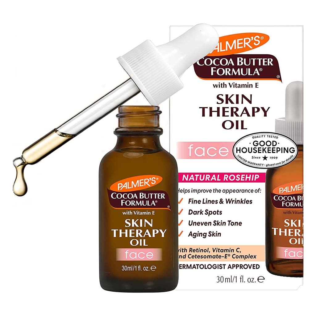 Palmers, Cocoa Butter Formula Skin Therapy Oil Face, Nourishing facial oil for dry skin, 30ml