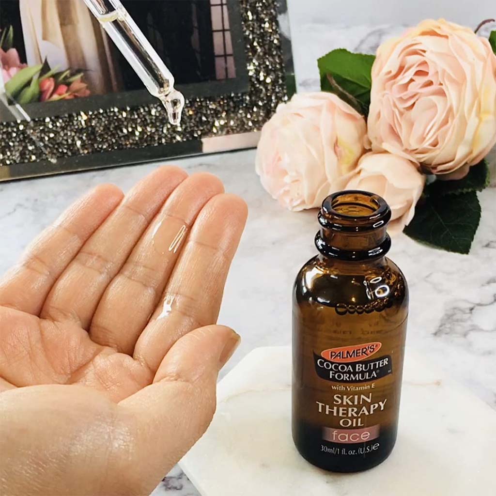 Palmers, Cocoa Butter Formula Skin Therapy Oil Face, Nourishing facial oil for dry skin, 30ml