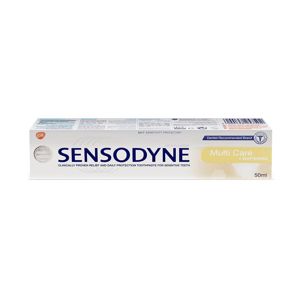 Sensodyne, Multi Care Plus Whitening Toothpaste, Toothpaste for sensitivity and whitening, 50 ml