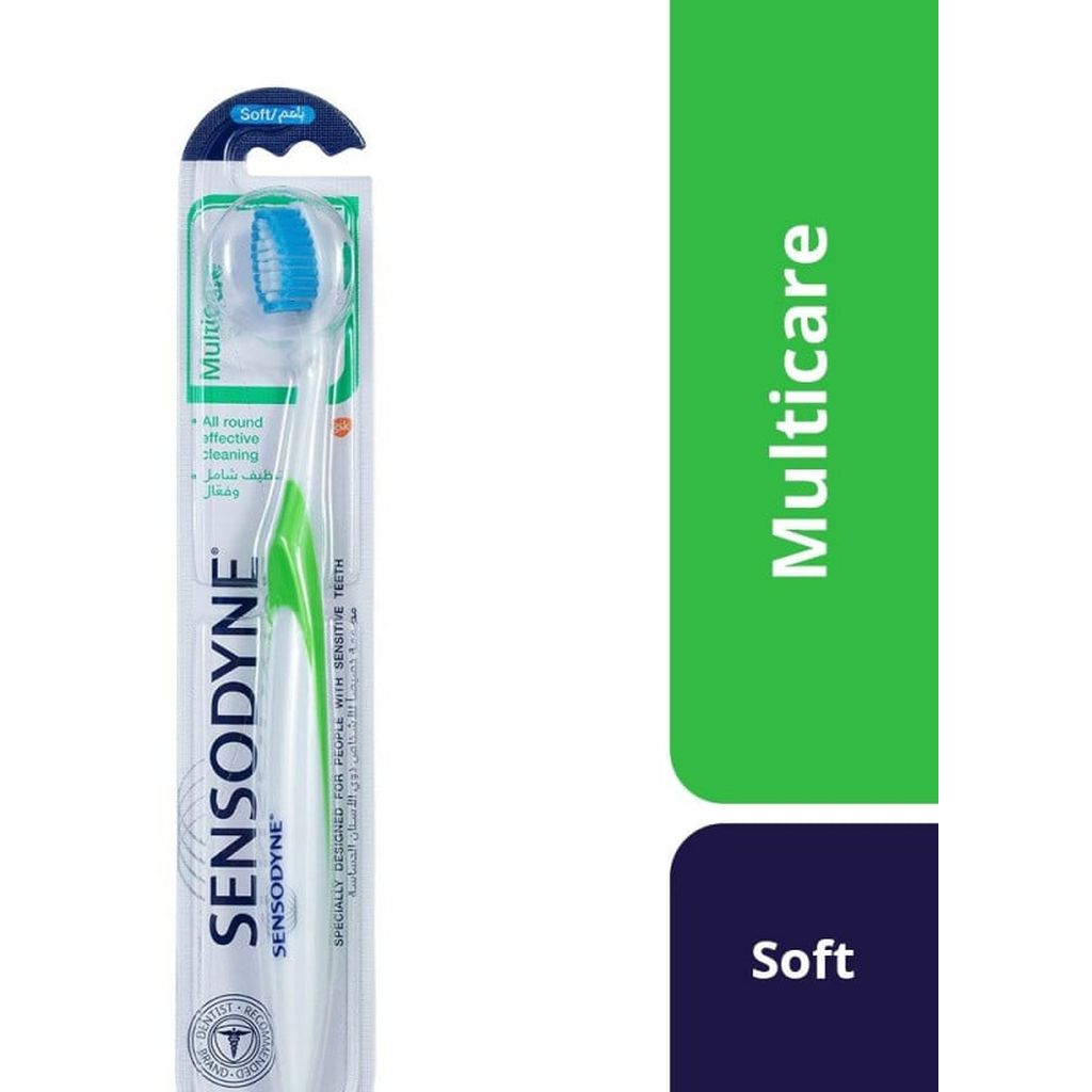 Sensodyne, Multi Care Soft Toothbrush, Soft bristle toothbrush for sensitive teeth, 1 piece