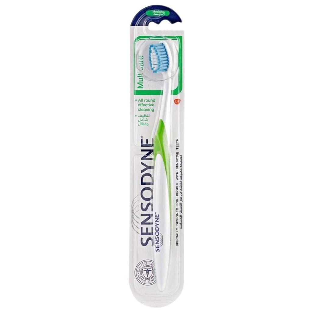 Sensodyne, Multi Care Medium Toothbrush, Medium bristle toothbrush for sensitive teeth, 1 piece