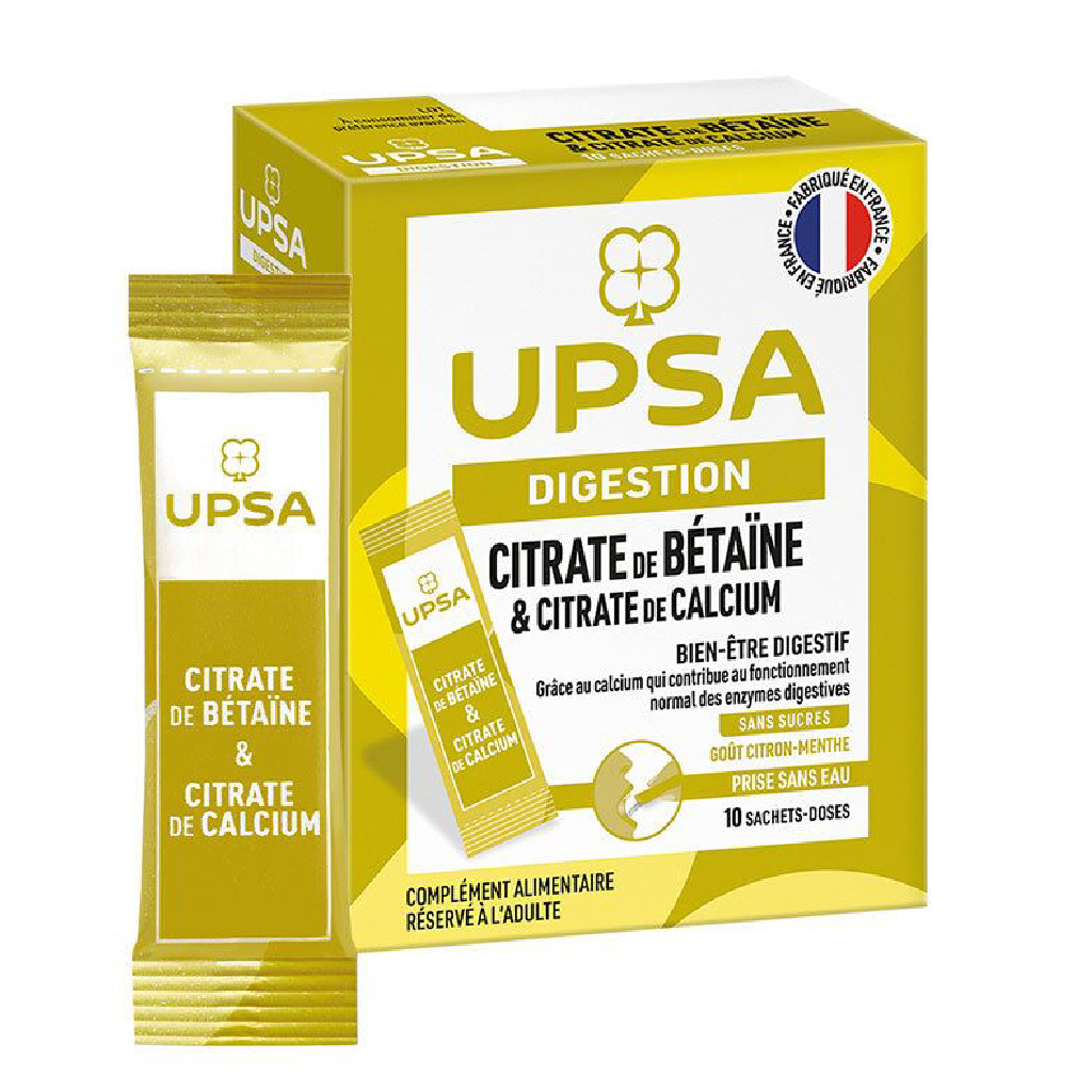 UPSA DIGESTION BETAINE CITRATE 10 STICKS