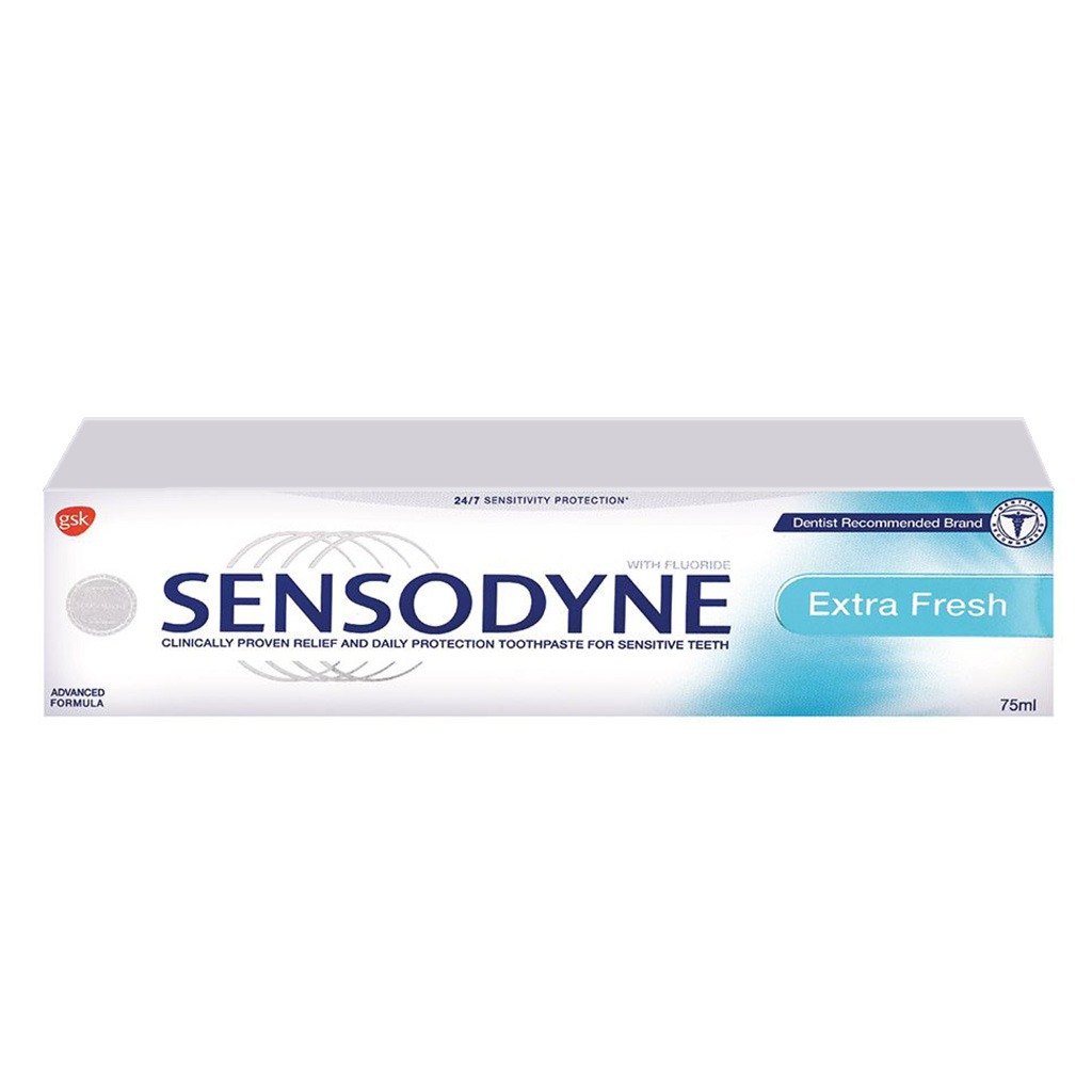 Sensodyne, Toothpaste Extra Fresh, Fresh flavored toothpaste for sensitive teeth, 75ml
