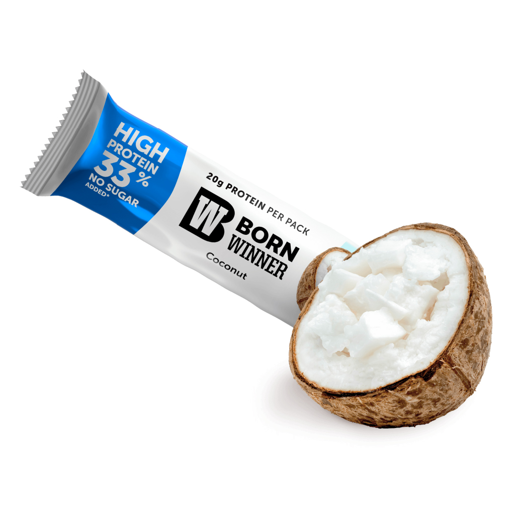 Born Winner, Protein Bar Active Coconut, Active protein bar with coconut flavor, 60g
