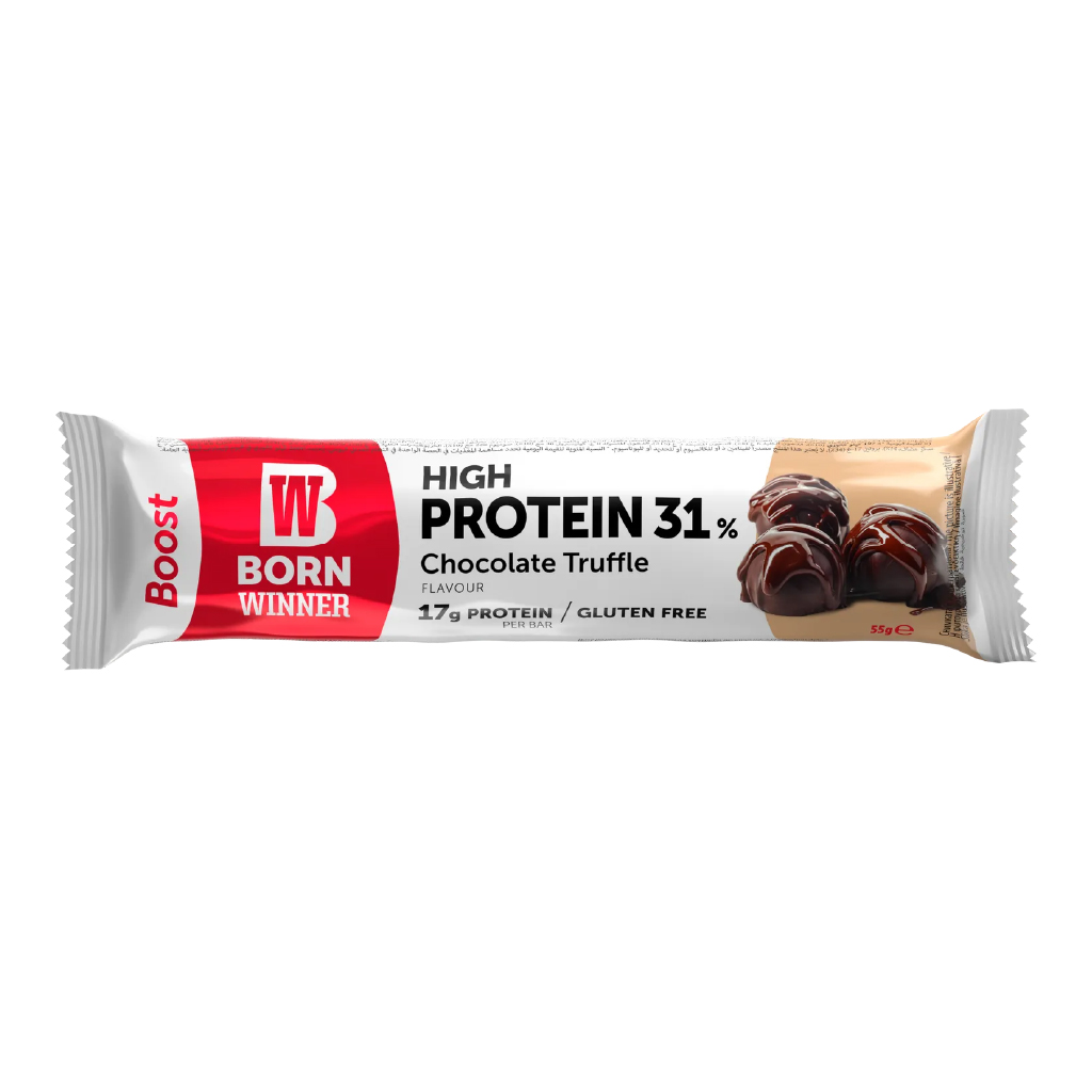 BORN WINNER PROTEIN BAR BOOST TRUFFLE CHOCOLATE - 55G
