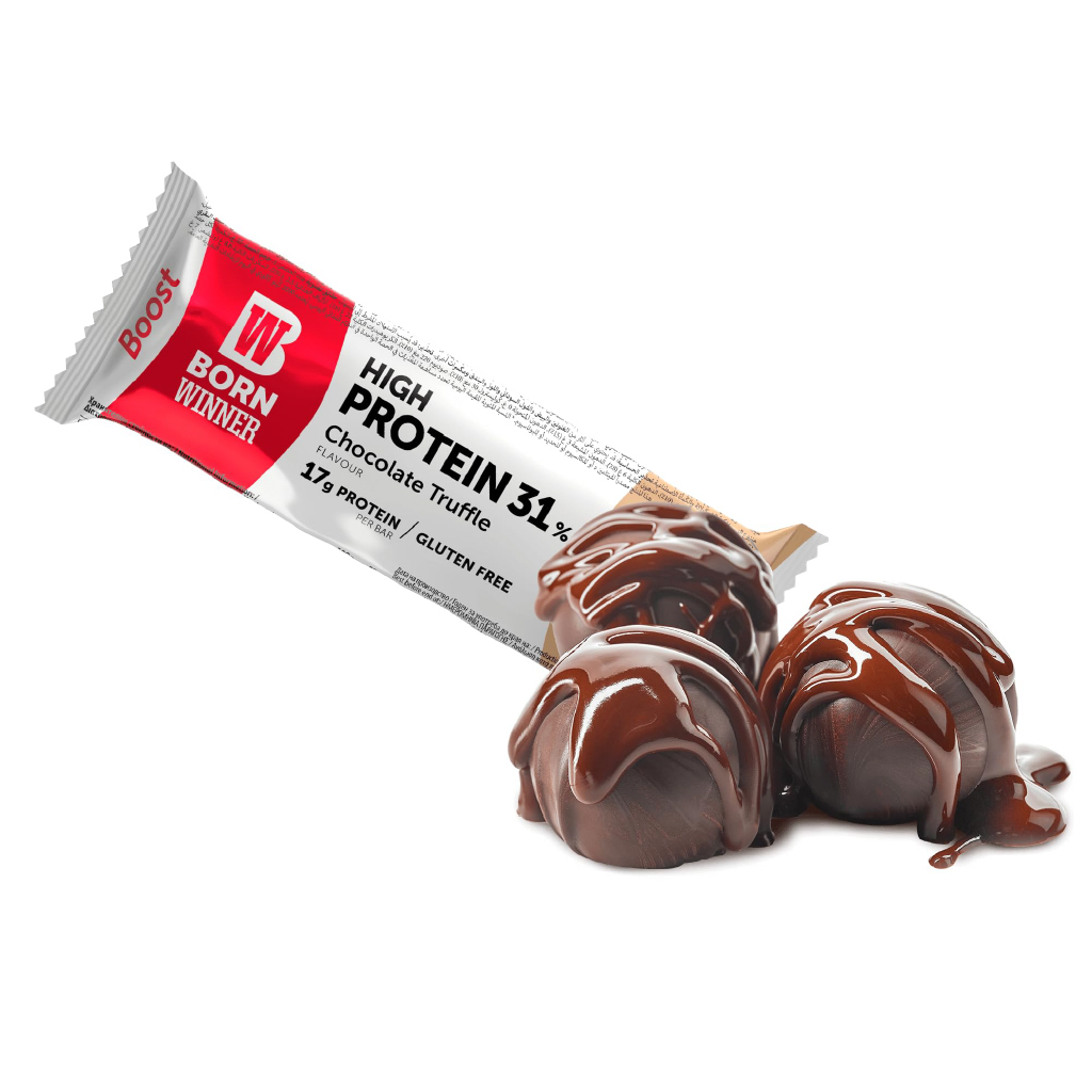 BORN WINNER PROTEIN BAR BOOST TRUFFLE CHOCOLATE - 55G