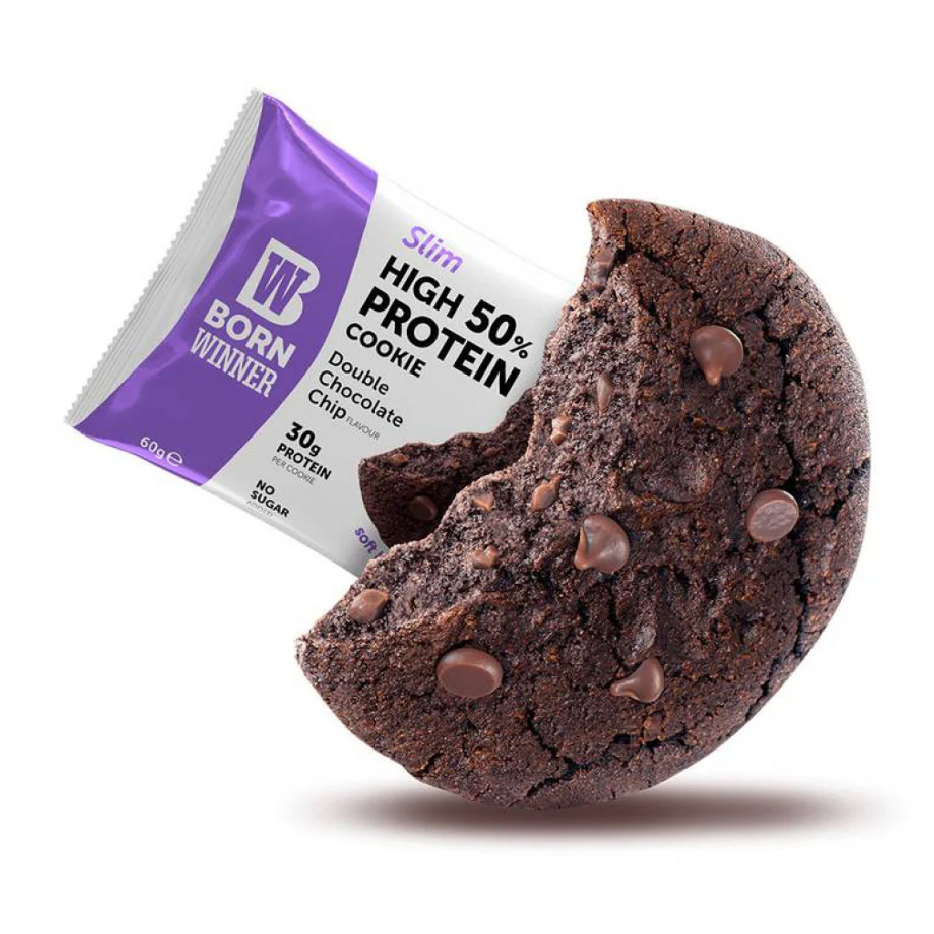 BORN WINNER SLIM DOUBLE CHOCOLATE COOKIES - 60G