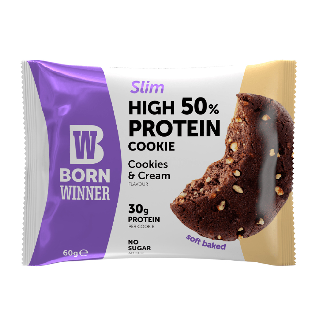 Born Winner, Slim Cookies Chocolate Cream, Low-calorie slim cookies with chocolate cream, 60g