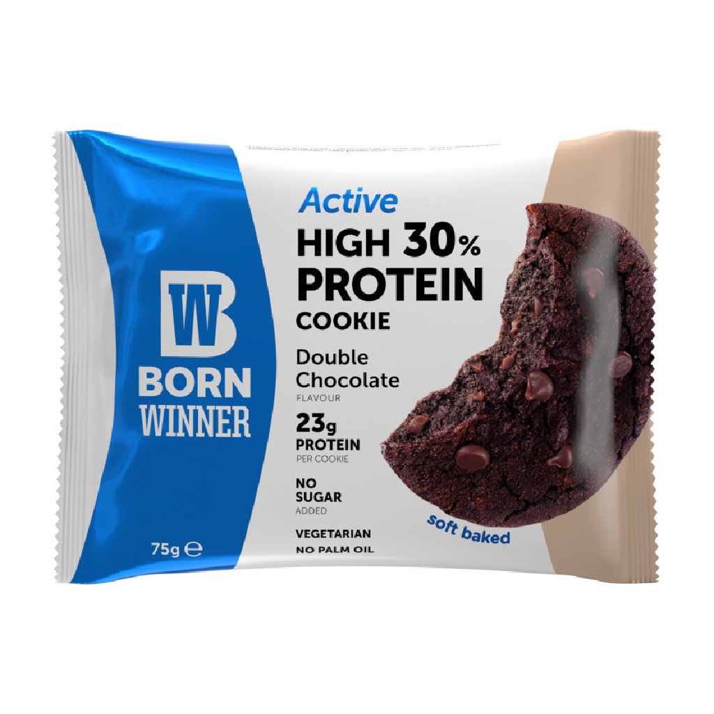 BORN WINNER ACTIVE DOUBLE CHOCOLATE COOKIES - 75G