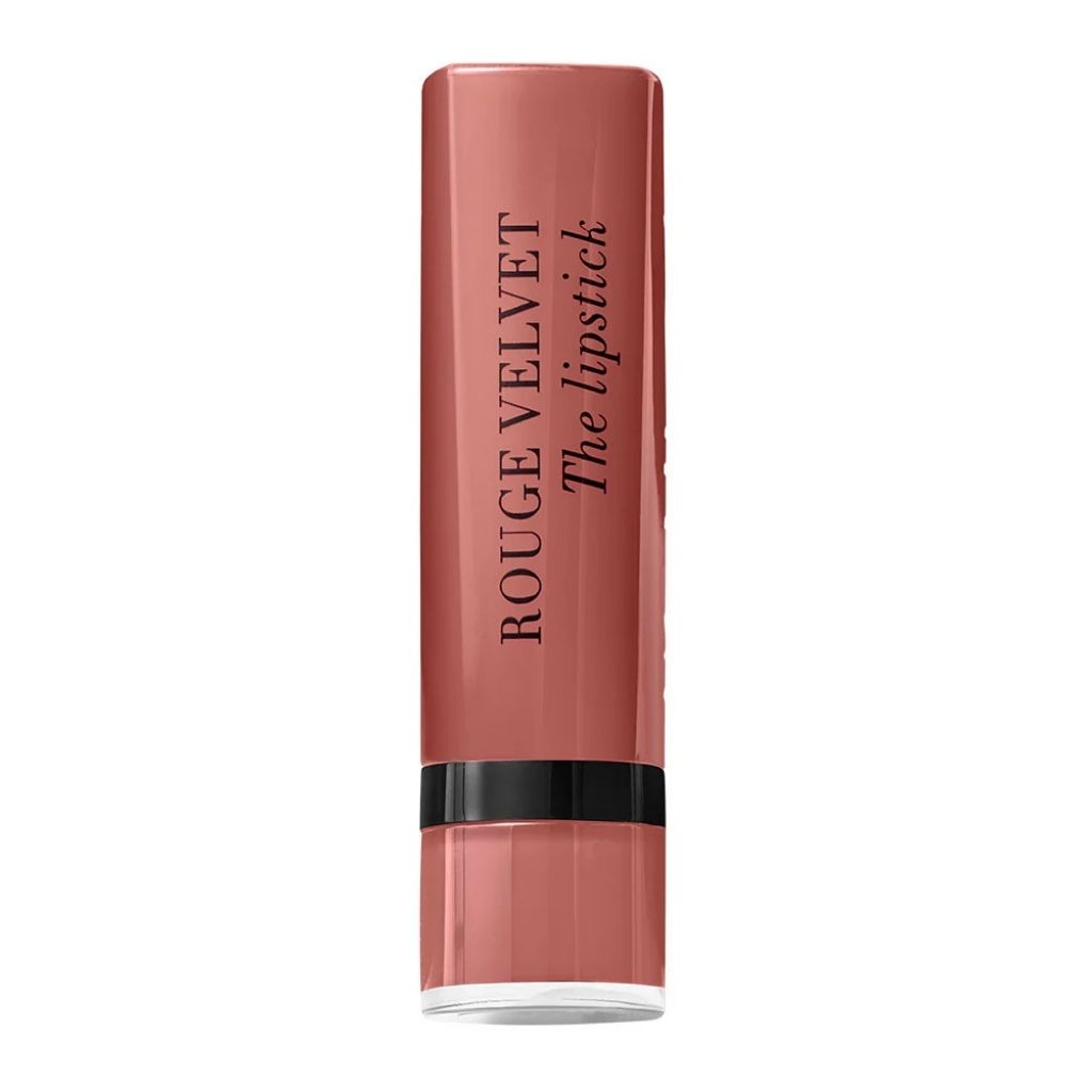 Bourjois, Rouge Velvet Premium Matte Lipstick, Rose Brûlé, Velvet matte lipstick in warm rose shade