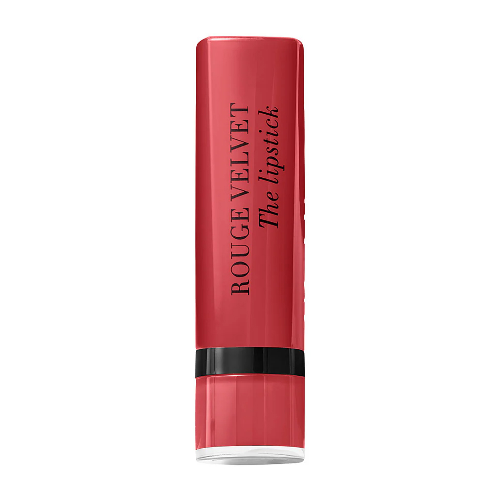 Bourjois, Rouge Velvet Premium Matte Lipstick, Cherry Amour, Long-lasting matte lipstick in cherry red