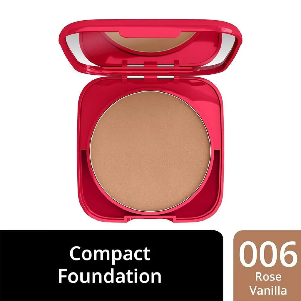 Rimmel, Lasting Finish Compact Foundation 006 Rose Vanilla, Long-lasting compact foundation with natural coverage