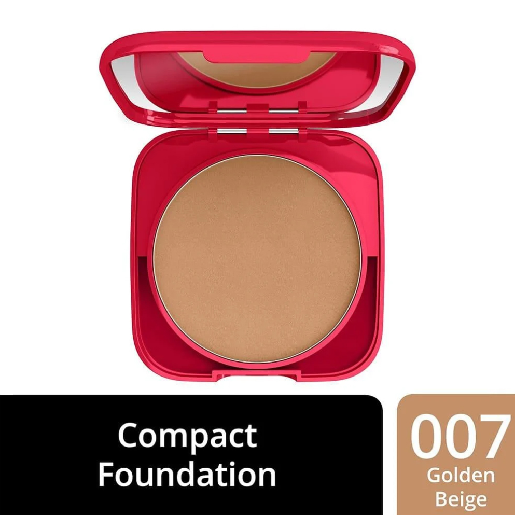 Rimmel, Lasting Finish Compact Foundation, 007 Golden Beige, Long-wear compact foundation for even skin tone