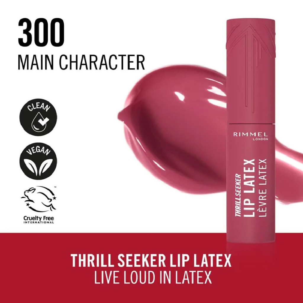 Rimmel, Thrillseeker Lip Lacquer, Glossy lip lacquer with vibrant blushing pink, Shade 300 Blushing