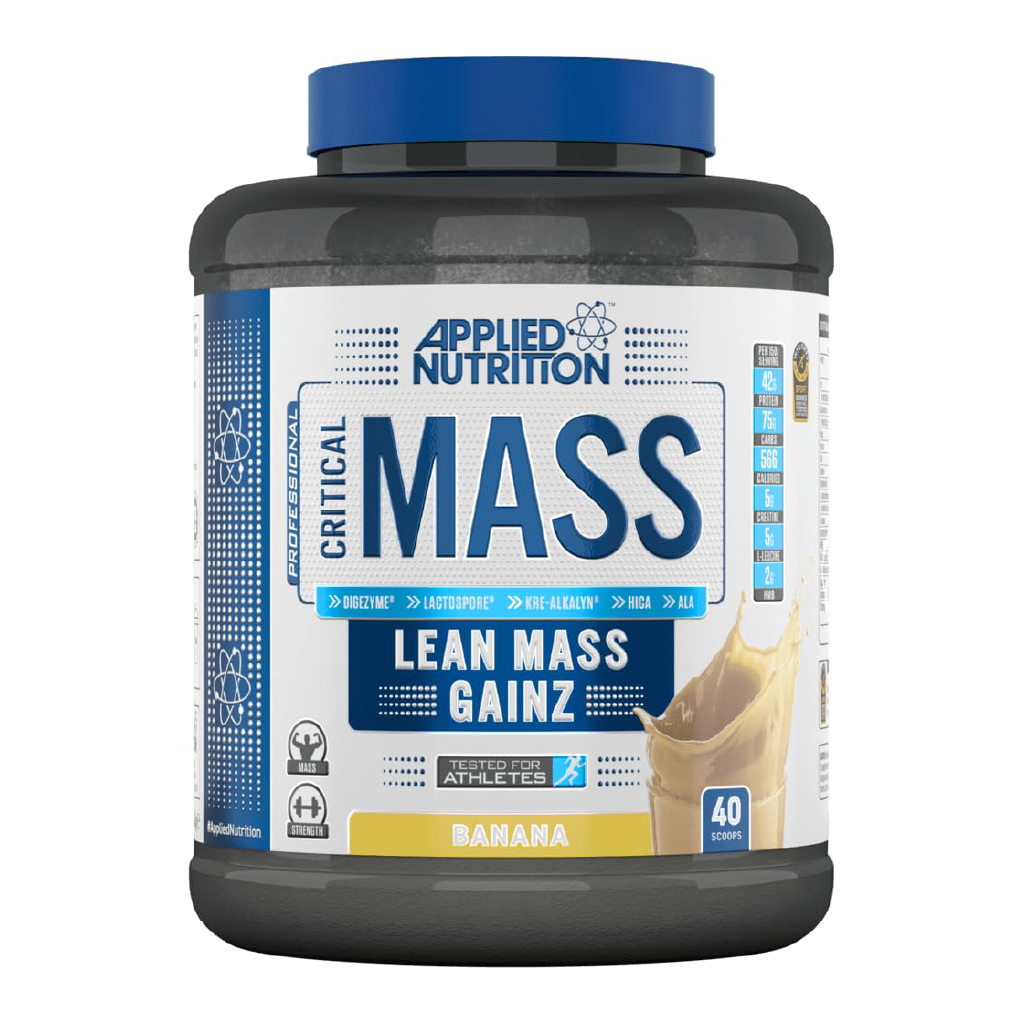 AN, Critical Mass Lean Mass Gainz Banana, Lean mass gainer with banana flavor, 2.4kg