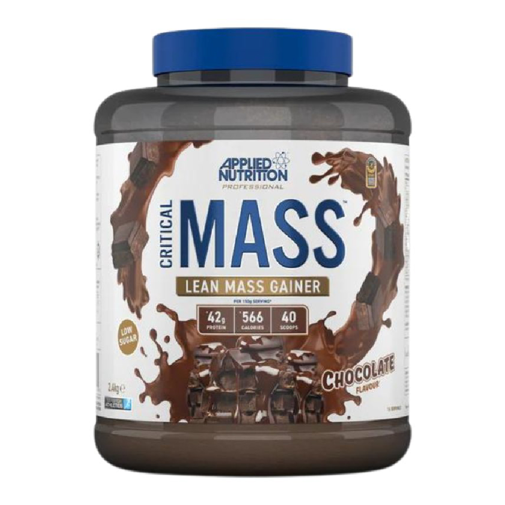 AN, Critical Mass Lean Mass Gainz Chocolate, High-calorie lean mass gainer powder with chocolate flavor, 2.4kg