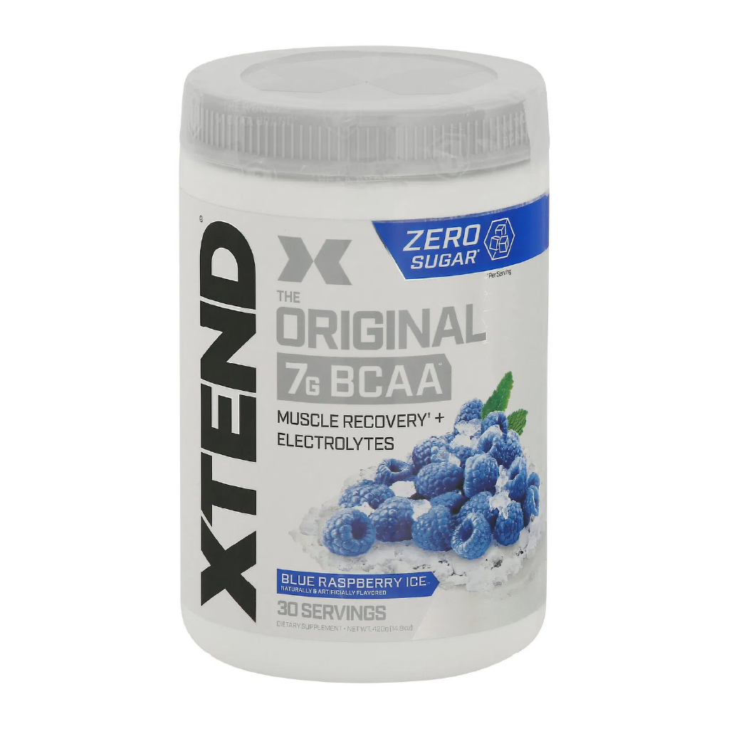 SCI, Xtend BCAAs Blue Raspberry Ice, Branched-chain amino acids powder with blue raspberry flavor, 416g