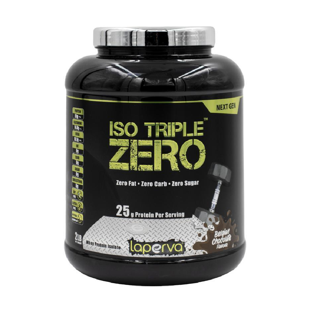 Laperva, ISO Triple Zero Belgian Chocolate Protein Powder, High protein low carb powder, 2lb