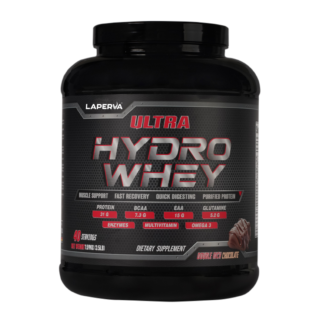 Laperva, Ultra Hydro Whey Chocolate, Rapid absorption chocolate whey protein powder, 3.5lb