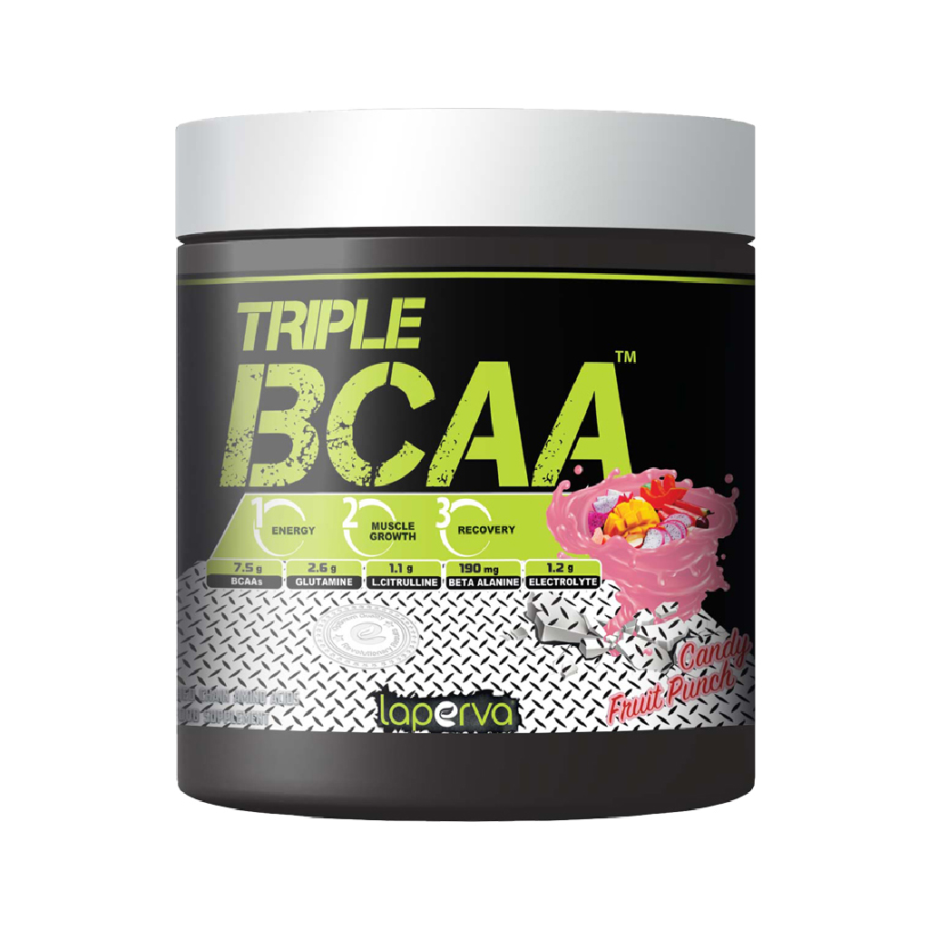Laperva, Triple BCAA Candy Fruit Punch, Branched-chain amino acids candy with fruit punch flavor, 420g