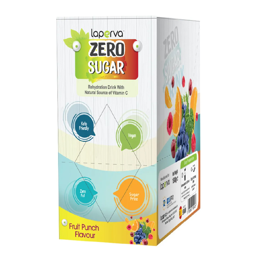 Laperva, Zero Sugar Detox Fruit Punch Drink, Sugar-free detoxifying fruit punch drink powder, 8g