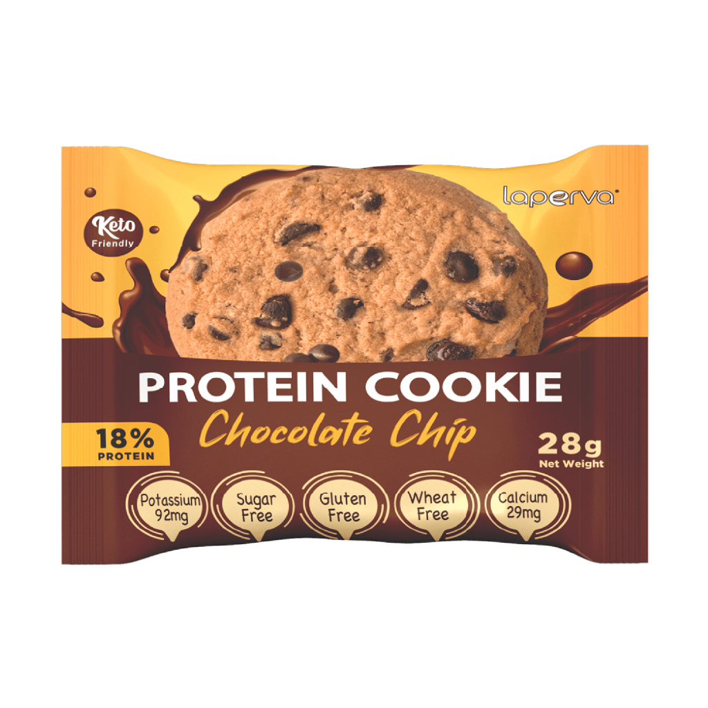 Laperva, Protein Cookie Chocolate Chip, High-protein chocolate chip cookie snack, 28g