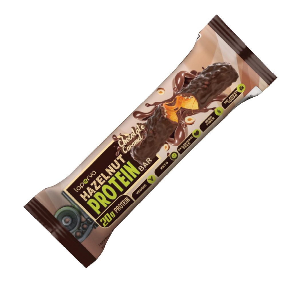 LAPERVA CRUNCHY HAZELNUT CARAMEL BAR 60G