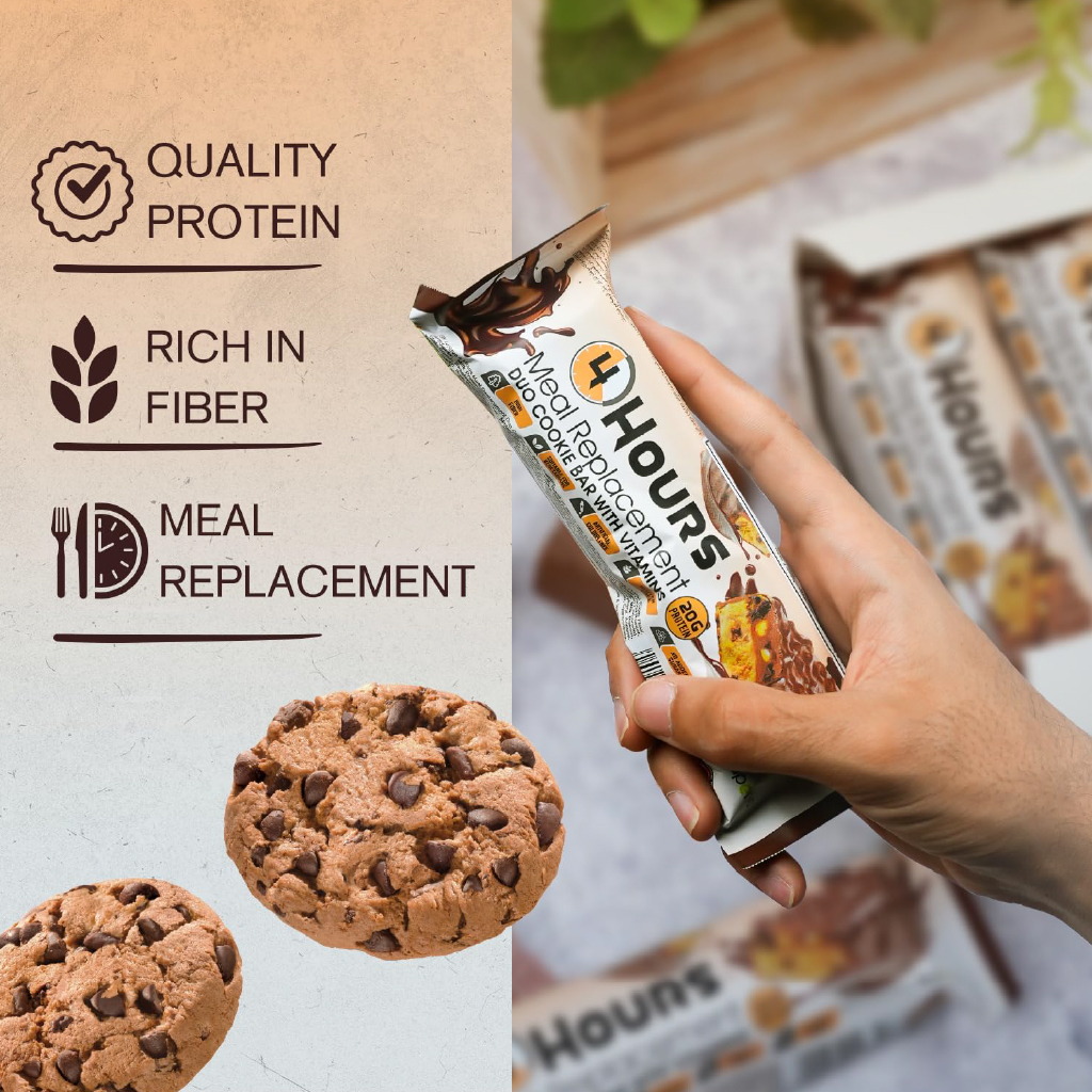 
LAPERVA 4 HOUR MEAL REPLACEMENT DUO COOKIE BAR 90G 10 BOX+1 FREE
