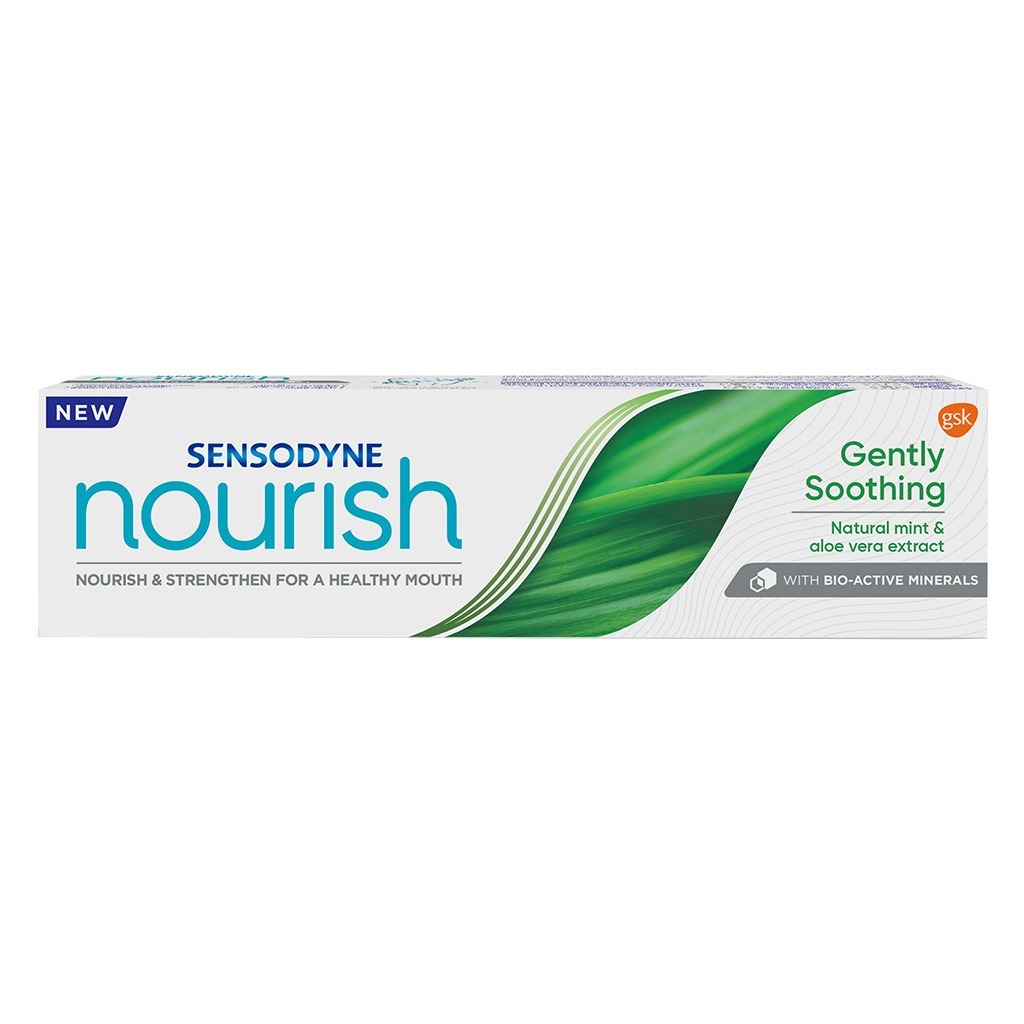 Sensodyne, Nourish Daily Toothpaste, Gently soothing toothpaste with mint and aloe vera, 75ml