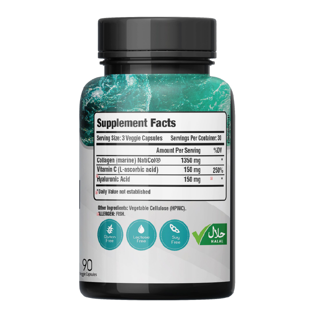 LAPERVA MARINE COLLAGEN 90 VEGGIE CAPSULES 1350 MG