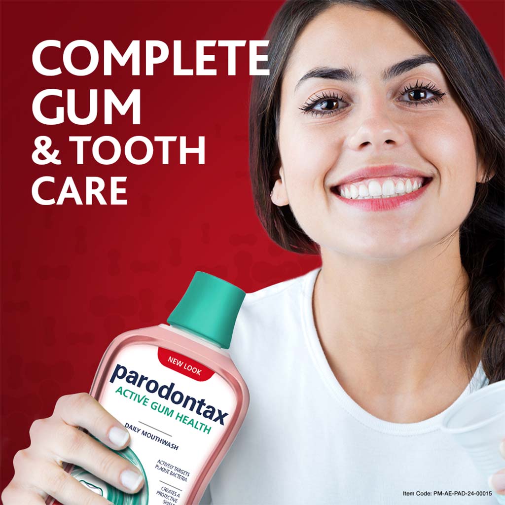 Parodontax, Daily Gum Care Fresh Mint Mouthwash, Mouthwash for healthy gums and fresh breath, 500ml