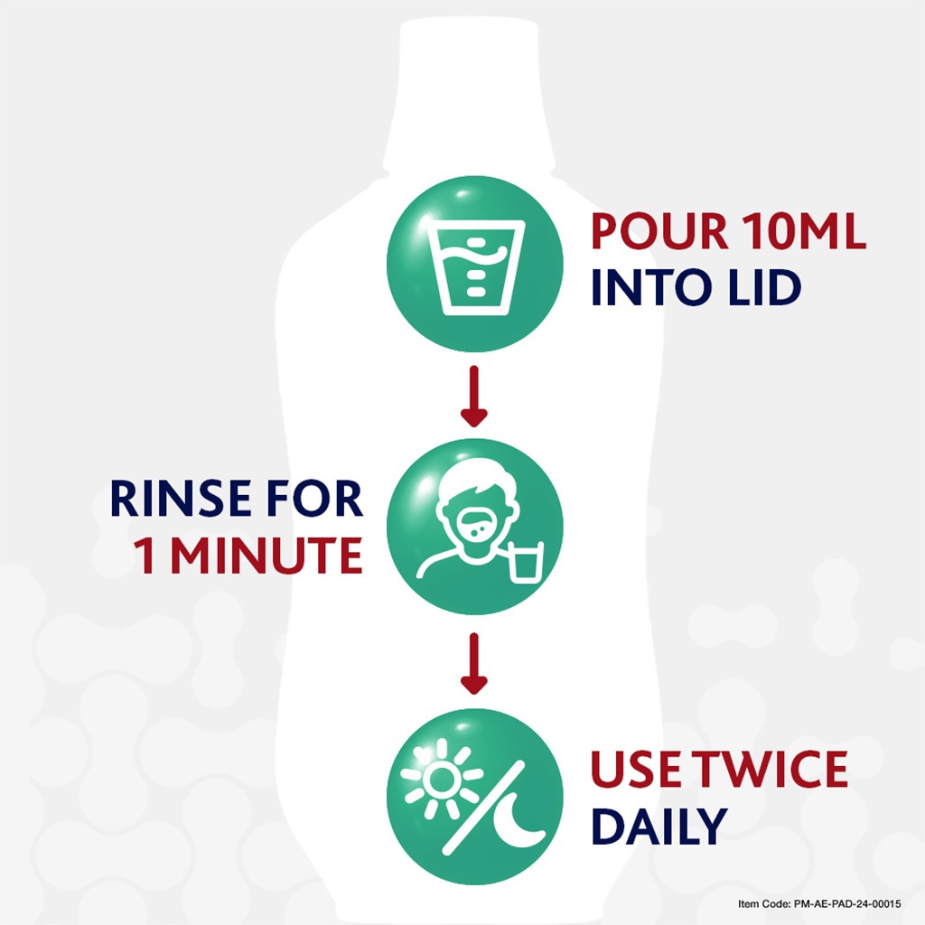 Parodontax, Daily Gum Care Fresh Mint Mouthwash, Mouthwash for healthy gums and fresh breath, 500ml