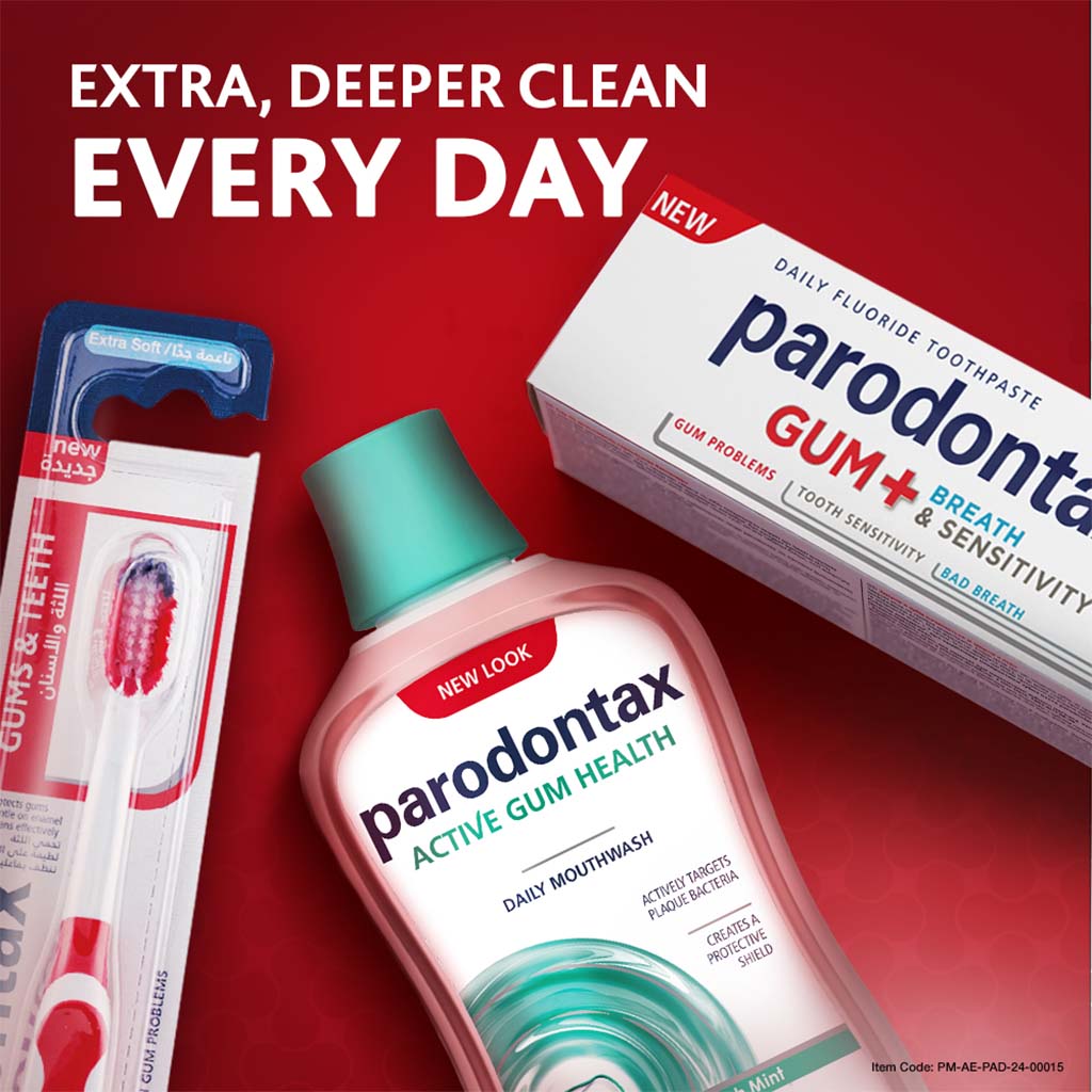Parodontax, Daily Gum Care Fresh Mint Mouthwash, Mouthwash for healthy gums and fresh breath, 500ml