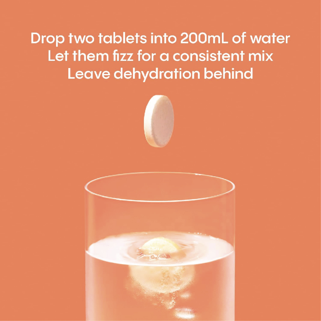 Hydralyte Effervescent Orange 20S – Electrolyte Rehydration Tablets