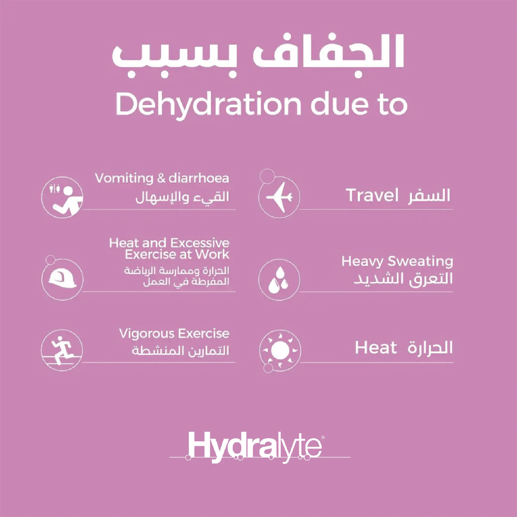 Hydralyte, Sachets Apple Blackcurrant Oral Rehydration Powder, Electrolyte powder for hydration, 10 sachets