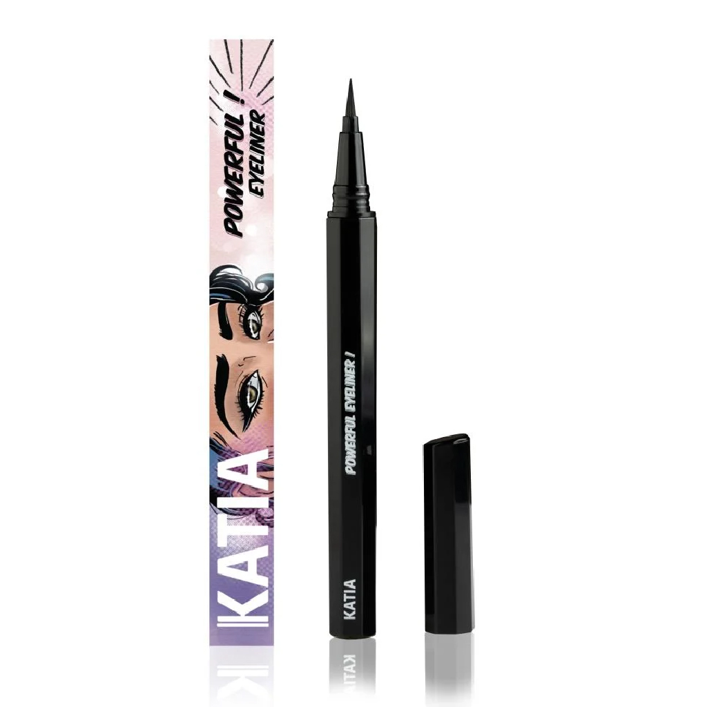 Katia, Powerful Eyeliner, Long-lasting intense black eyeliner