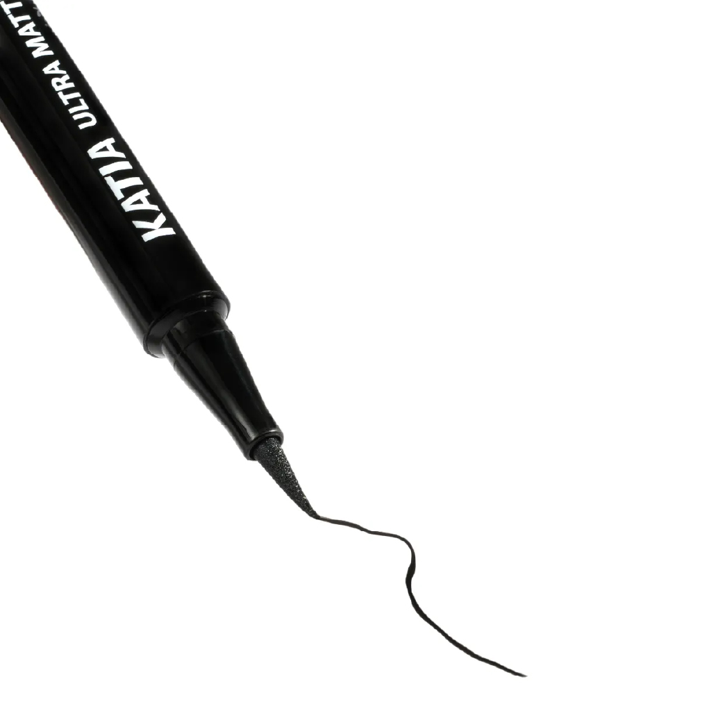 Katia, Ultra Matte Eyeliner Pro Black, Professional matte black eyeliner for bold looks