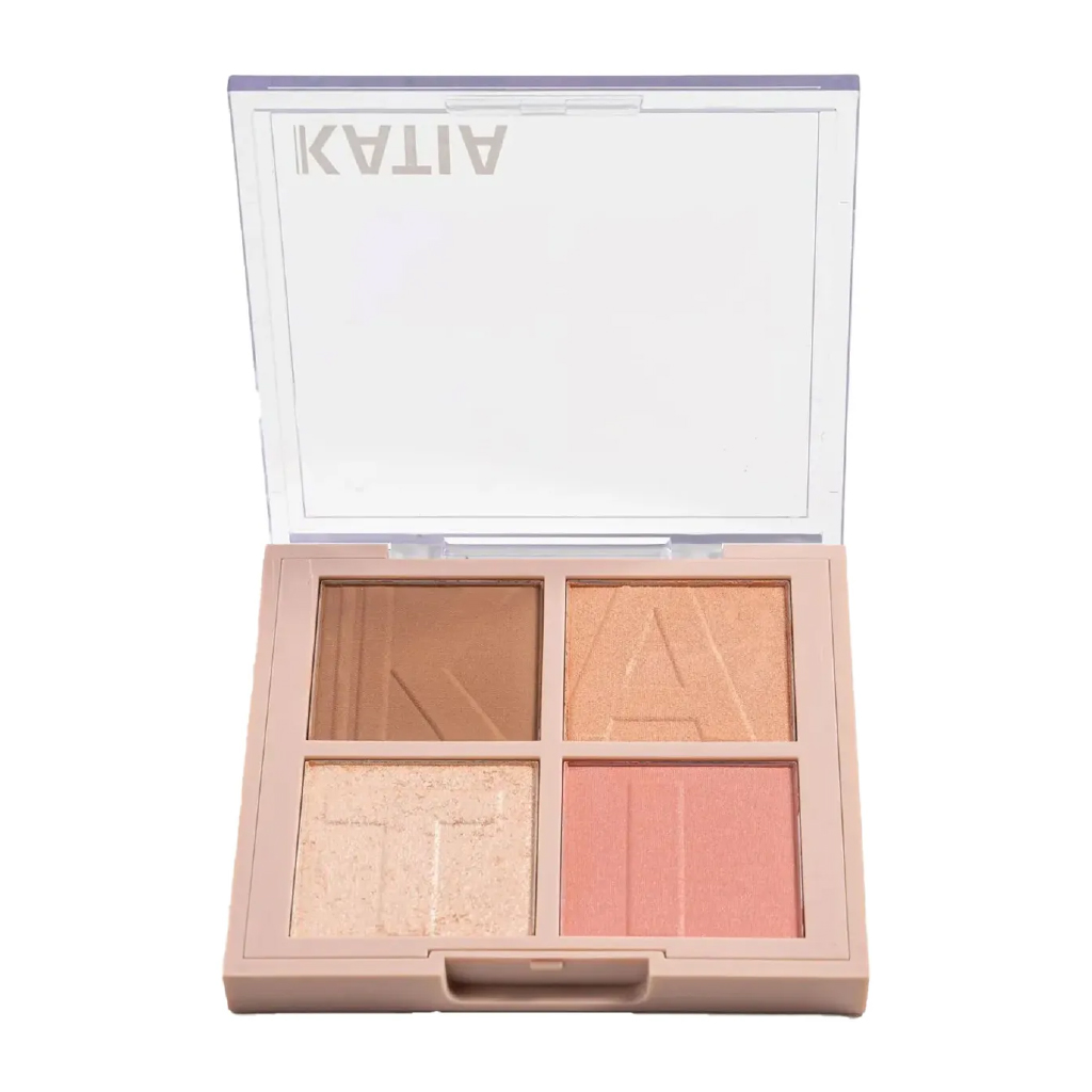 Katia, Palette Bronze & Blush & Highlight BBH794, Multi-use palette with bronze, blush, and highlight shades
