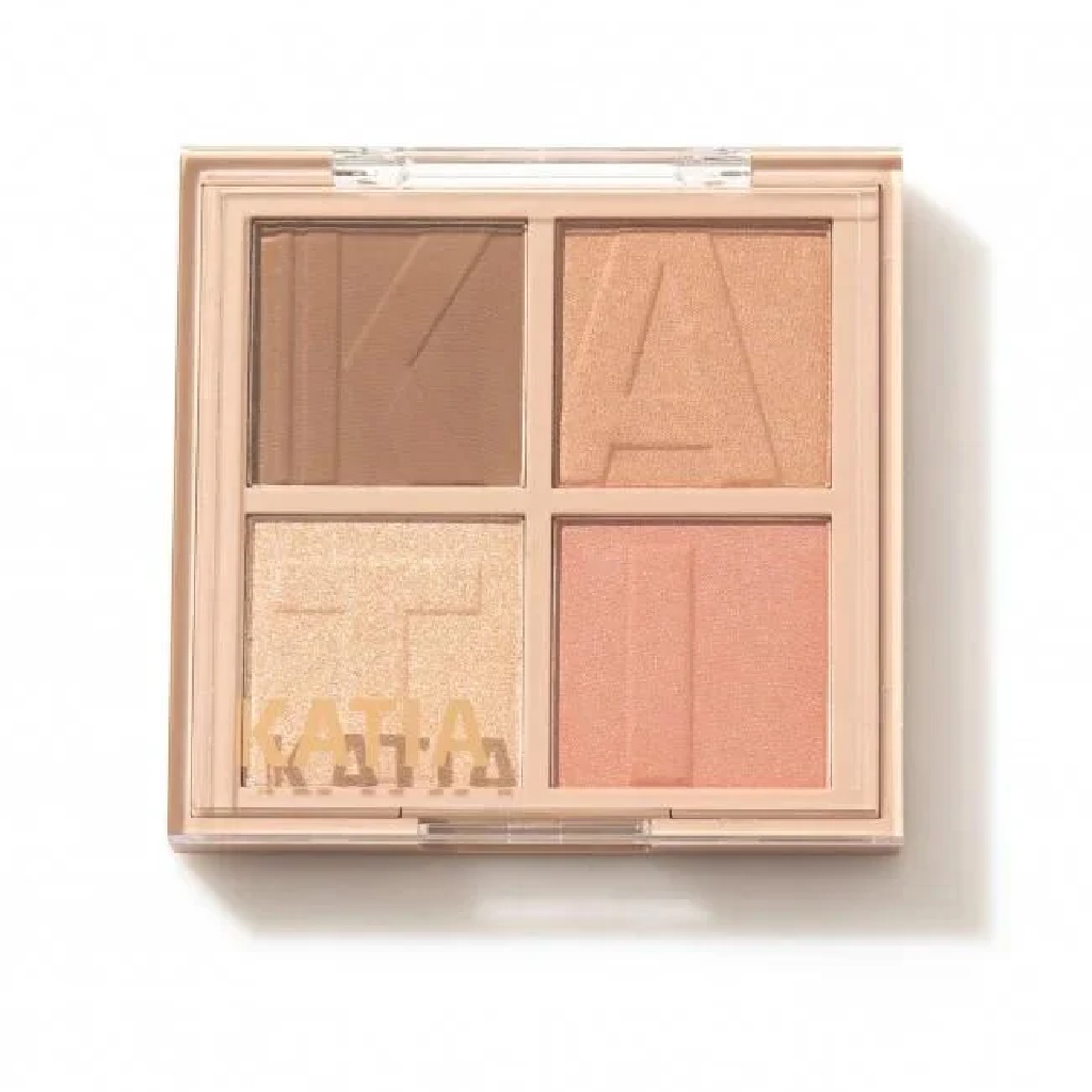 Katia, Palette Bronze & Blush & Highlight BBH794, Multi-use palette with bronze, blush, and highlight shades