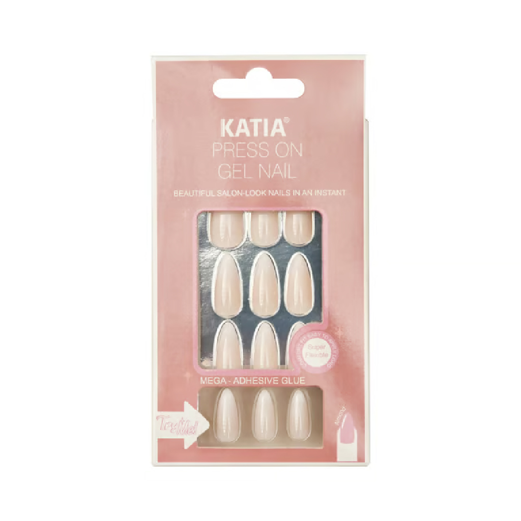 Katia, Almond Ombre Nails 100, Almond shaped ombre artificial nails for natural look