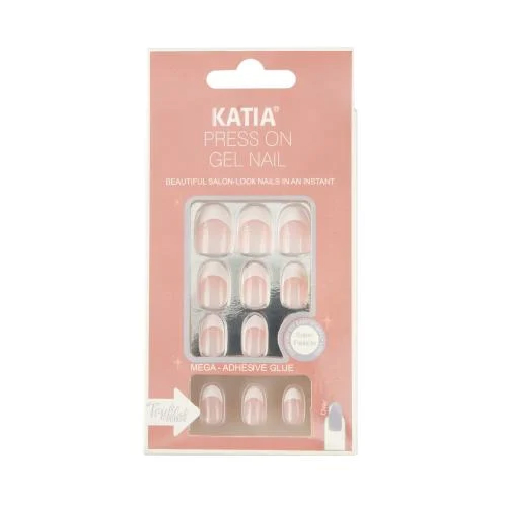 Katia, Almond Ombre Nails 100, Almond shaped ombre artificial nails for natural look