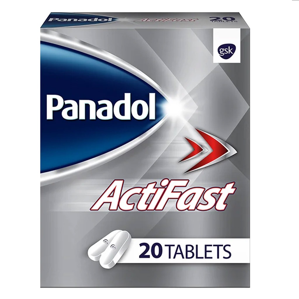 Panadol, Actifast Tablets, Rapid pain relief tablets, 20 tablets